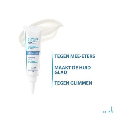 Ducray Keracnyl Glycolic + Creme Tegen Zw.Puntjes 30 ml  -  Ducray Benelux