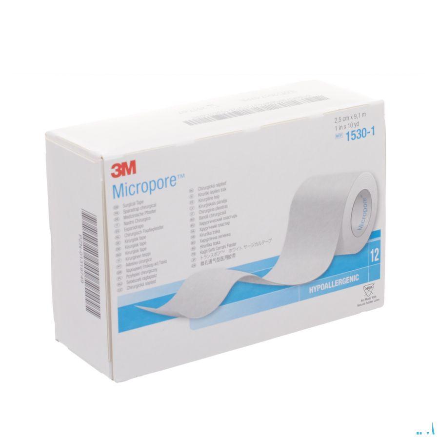 Micropore 3m Hechtpleister 25mmx9,14m Rol 12 1530  -  3M
