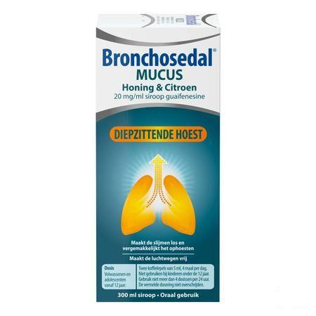 Bronchosedal Mucus Honing Citroen 300 ml 20 mg/ml