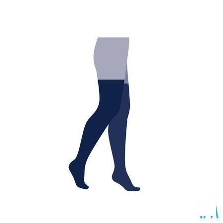 Jobst Ultrasheer K1 15-20 Ag Geruit Black L