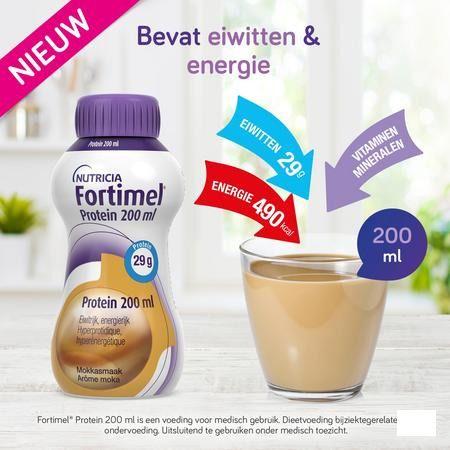 Fortimel Protein 200 ml Aardbei Verfrissend 4X200 ml  -  Nutricia