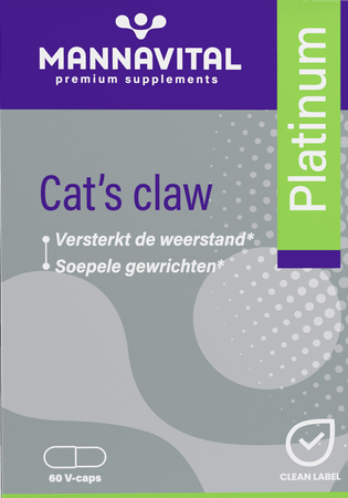Mannavital Cats Claw Platinum V-Capsule 60