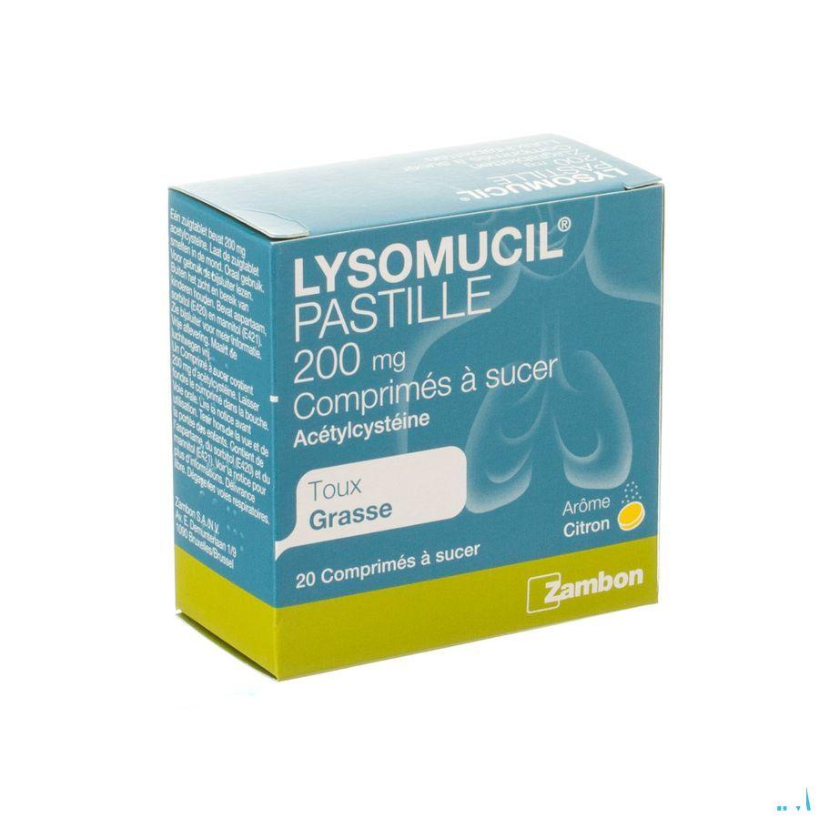 Lysomucil 200 Tabletten A Sucer - Zuigtabletten 20