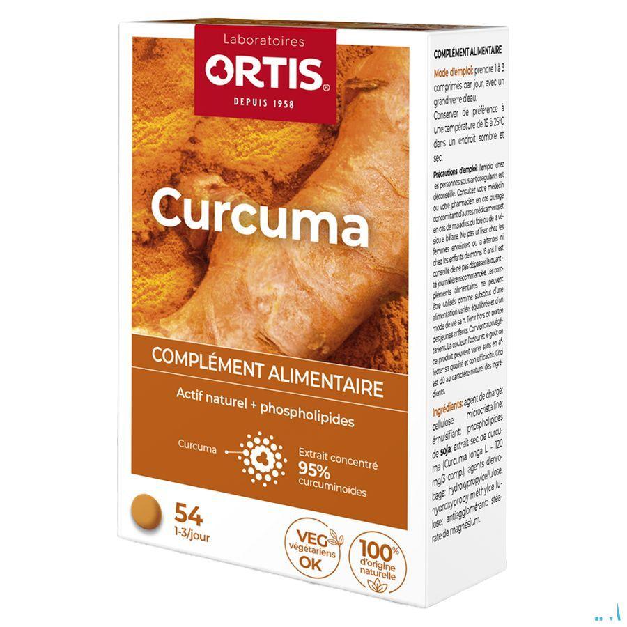 Ortis Curcuma Blister Tabletten 3x18  -  Ortis