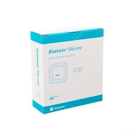 Biatain Silicoon Schuimverb 7,5x 7,5cm 10 33434  -  Coloplast