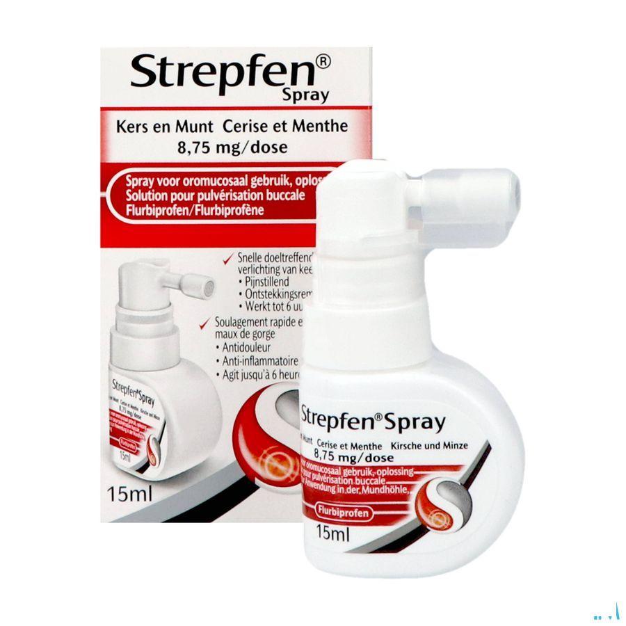 Strepfen 8,75 mg Spray Solution Pulv Buccale 15 ml
