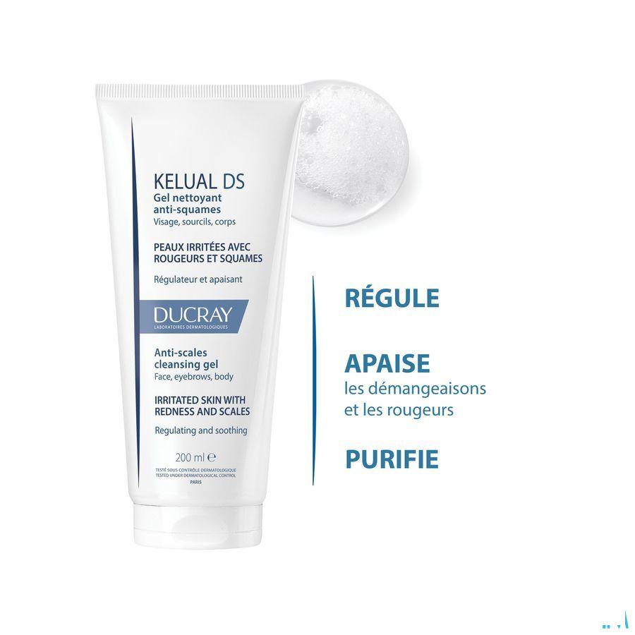 Ducray Kelual Ds gel Nettoyant A/Squam 200 ml