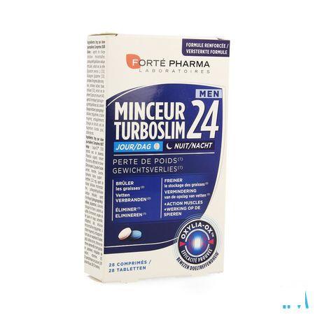 Turboslim 24 Dag/nacht Men Tabletten 1x28  -  Forte Pharma