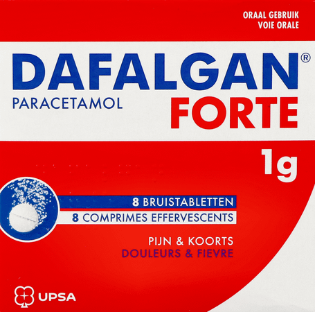 Dafalgan Forte 1 gr Citrus Bruistabletten 8