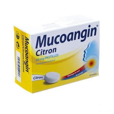 Mucoangin Citroen Zuigtabletten 30x20 mg