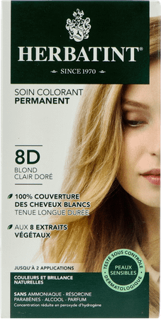 Herbatint Blond Hel Goudkleurig 8d 
