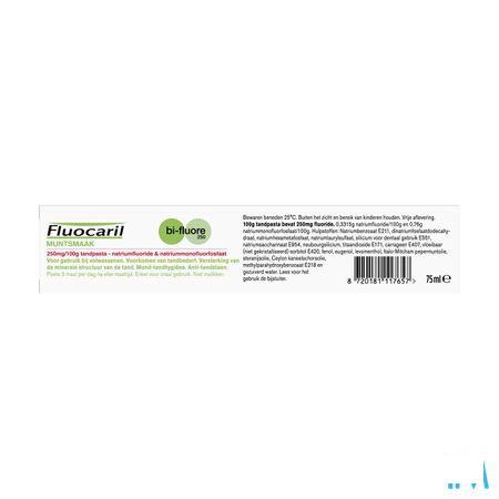 Fluocaril Bi-Fluor 250 Dentif.Ment.250 mg/100 g 75 ml