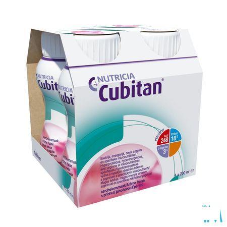 Cubitan Aardbei 4x200 ml  -  Nutricia