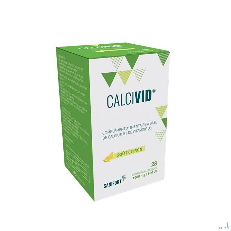 Calcivid 1000 mg/800IELemon Chew 28 