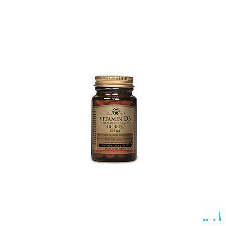 Solgar Vitamin D 3 1000iu Kauwtabletten 100  -  Solgar Vitamins