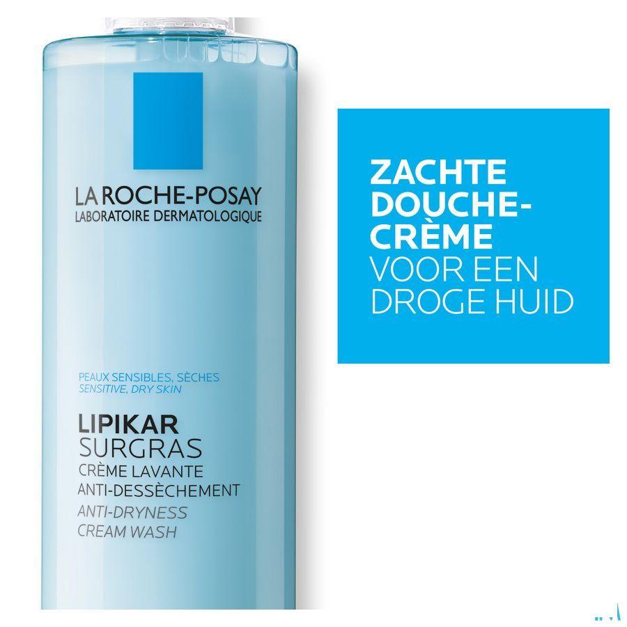 Lipikar Overvet Douche Creme Tegen Uitdrogen400 ml  -  La Roche-Posay
