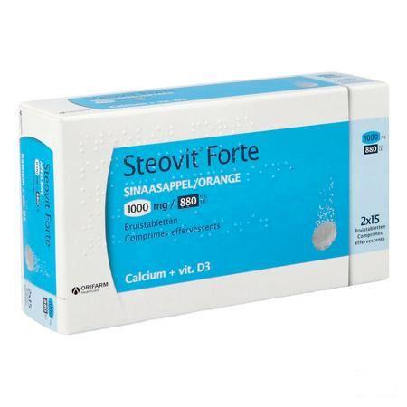 Steovit Forte 1000 mg/880 Ie/ui Bruistabletten 30