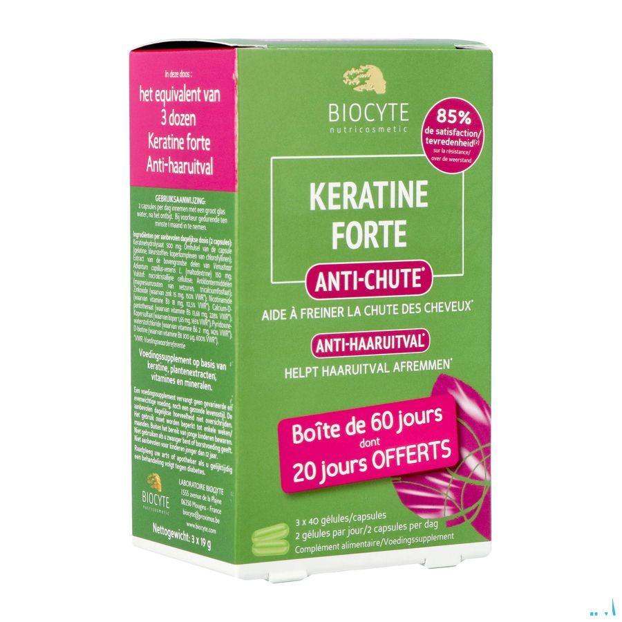 Biocyte Keratine Forte Anti chute Capsule 120  -  Biocyte