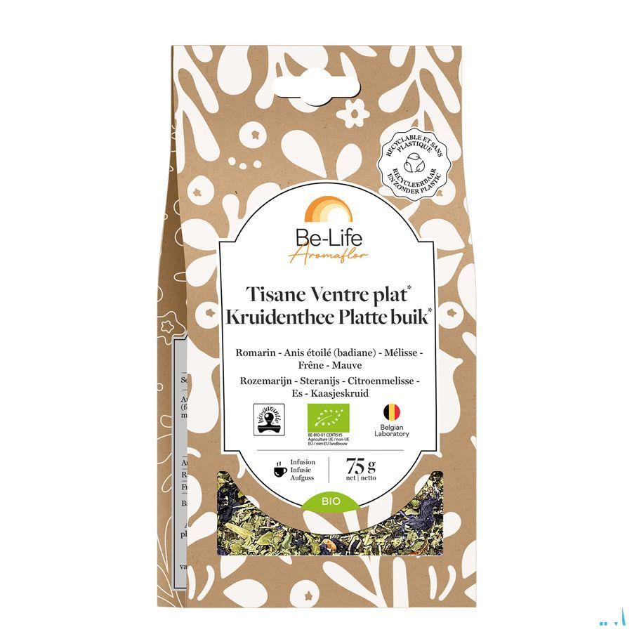 Aromaflor Ventre Plat Tisane Sante Bio Be Life 75 gr  -  Be-Life