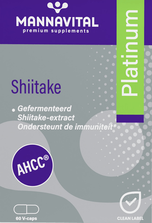 Mannavital Shiitake Platinum V-Capsule 60
