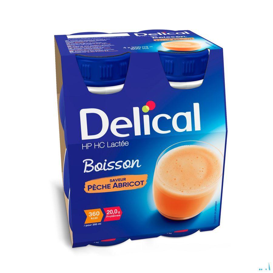 Delical Hphc 360 Perzik-Abrikoos 4X200 ml  -  Bs Nutrition