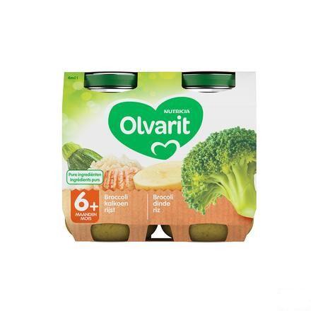 Olvarit Broccoli Kalkoen Rijst 2x200 gr 6m01  -  Nutricia