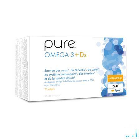 Pure Omega 3 + D3 Softgels 90
