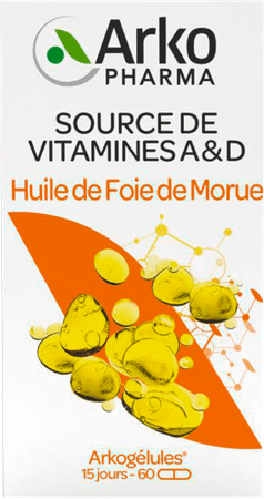 Arkogelules Huile Foie Morue 60  -  Arkopharma