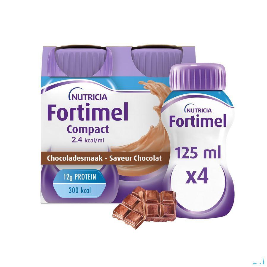 Fortimel Compact 2.4Kcal Chocolade 4 x 125 ml