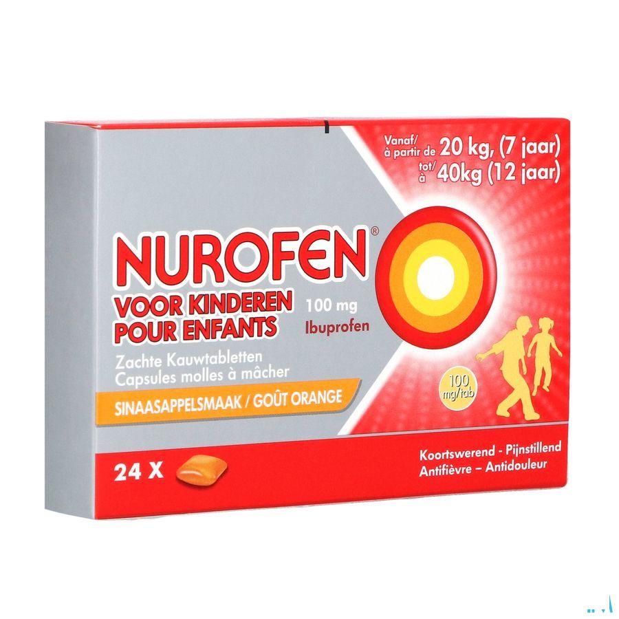Nurofen Enfant 100 mg Capsule Molles A Macher 24