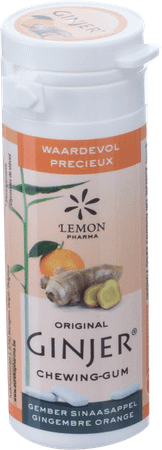 Ginjer Original Xylitol Kauwgom 30 grr - Lemon Pharma  -  Eureka Pharma