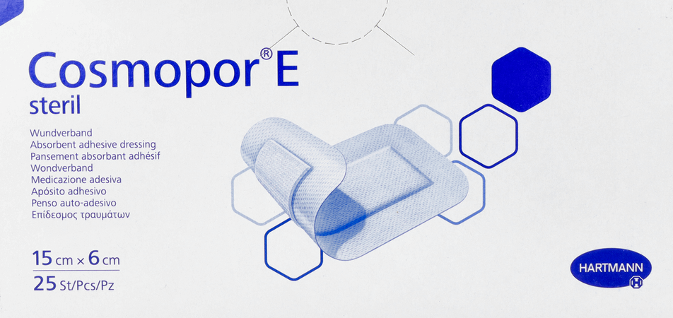 Cosmopor E Latexfree 15x6cm 25 P/s  -  Hartmann