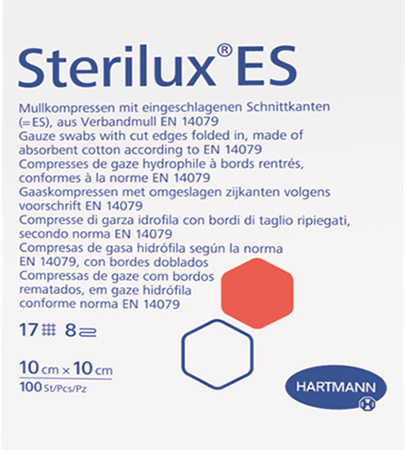 Sterilux Es1 Kompres Steriel 8Pl 5,0X 5,0Cm 40 4011219  -  Hartmann
