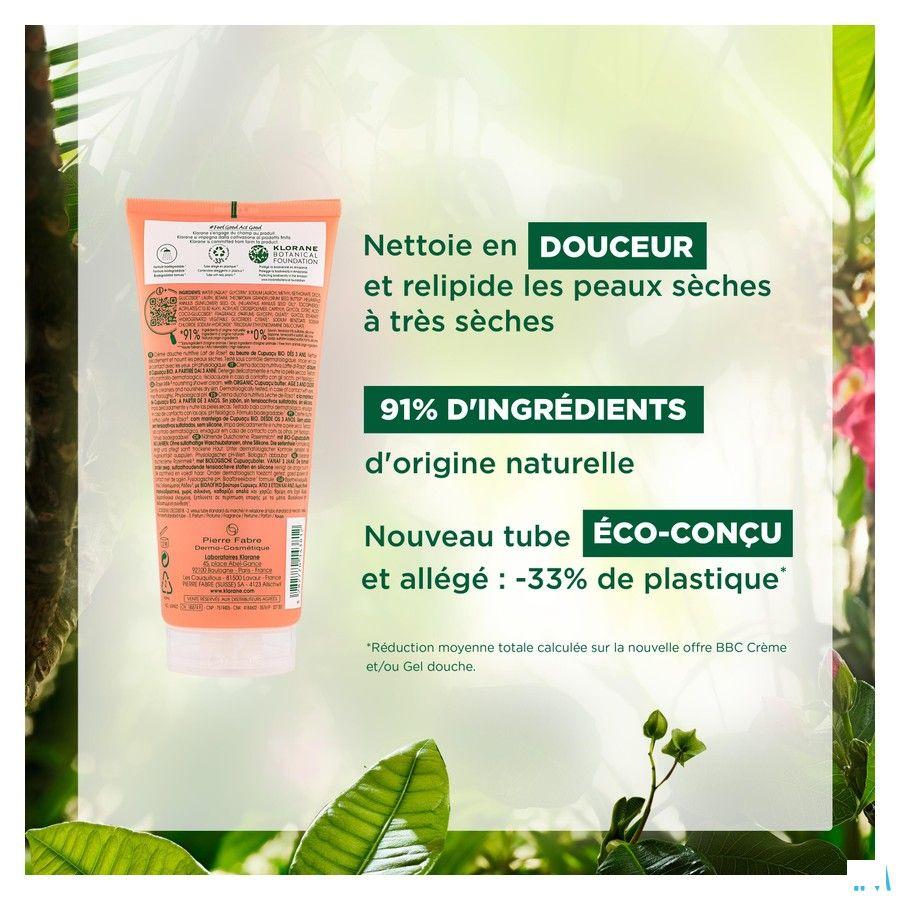 Klorane Corps Creme Douche Lait Rose 200 ml