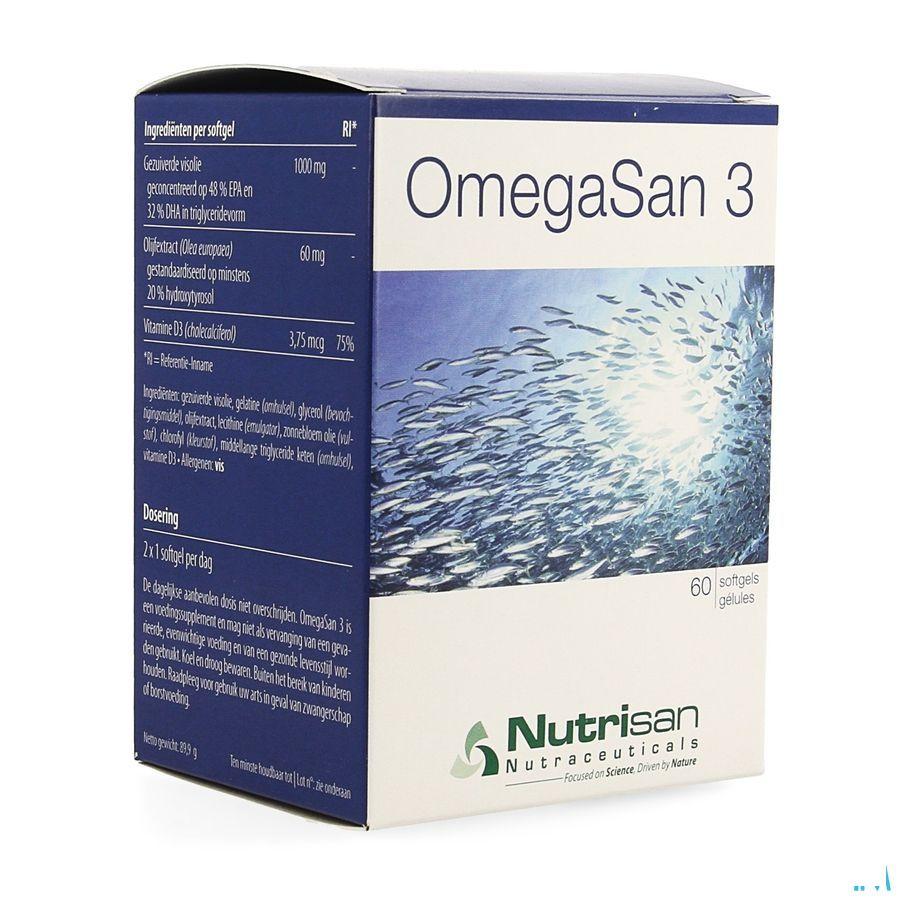 Omegasan 3 60 Softgels   -  Nutrisan