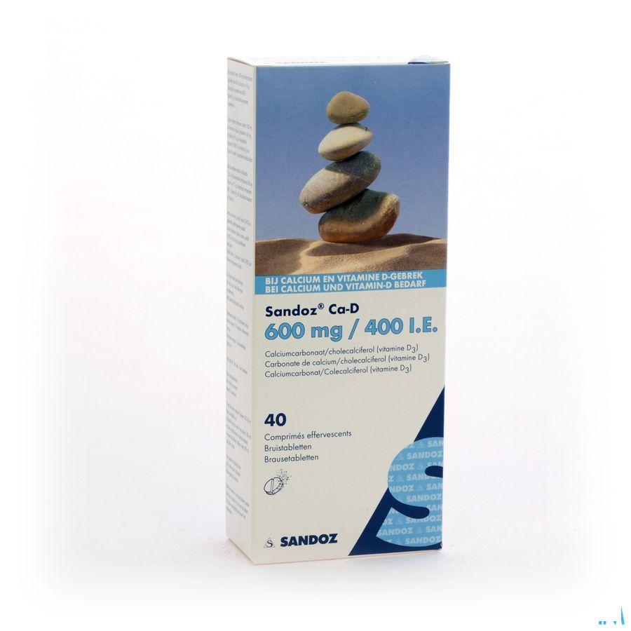 Sandoz Ca D 600 mg/400IEBruistabletten 40
