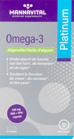 Mannavital Omega 3 Huile Algues V-Caps 60