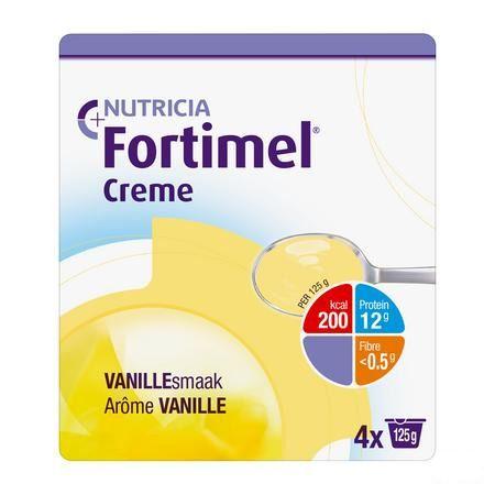 Fortimel Creme Vanille 4x125 gr  -  Nutricia