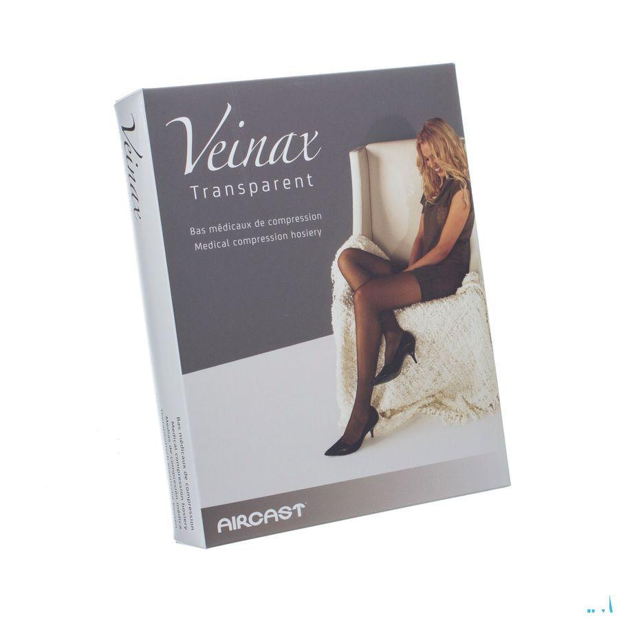 Veinax Hold-ups Transparant 2 Lang Zwart Maat 3
