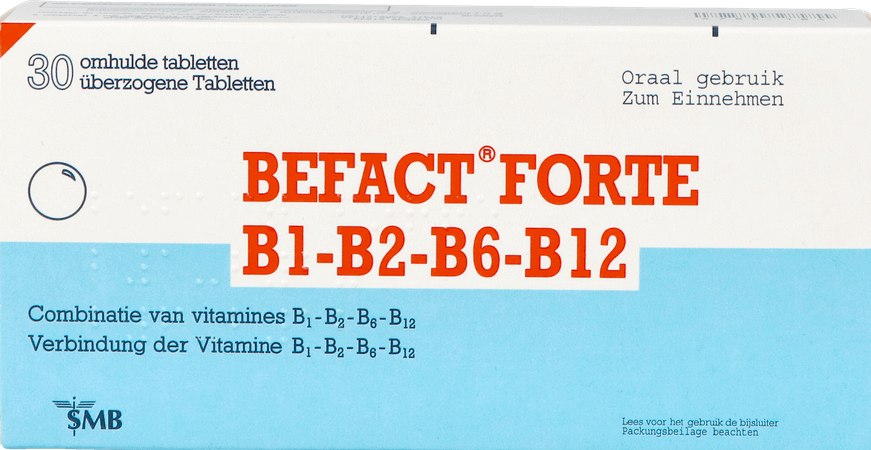Befact Forte B1-B2-B6-B12 Omhulde Tabl 30