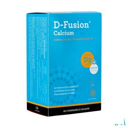 D-Fusion Calcium 500/1000 Kauwtabl 60