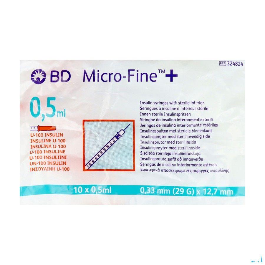 Bd Microfine+ Ins.Spuit 0,5  ml 29G 12,7Mm 10 324824