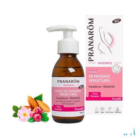 Massage Olie Zwangerschapstriemen 100  ml Pranarom  -  Pranarom