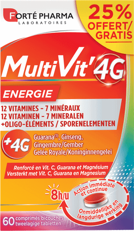 Multivit' 4G Energie Comp 60  -  Forte Pharma