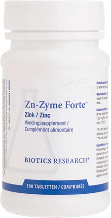 Biotics Zn-Zyme Forte 100 comprimés  -  Energetica Natura