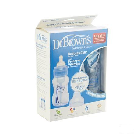 Dr Brown Zuigfles 2x240 ml Pp Blauw Escos