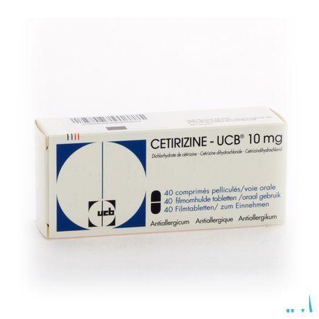 Cetirizine Ucb Comprimes Pel. 40 X 10 mg