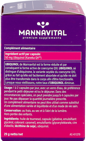 Mannavital Ubiquinol Capsule 60