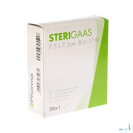 Sterigaas Kompres Steriel 8l 7,5x 7,5cm 20x1