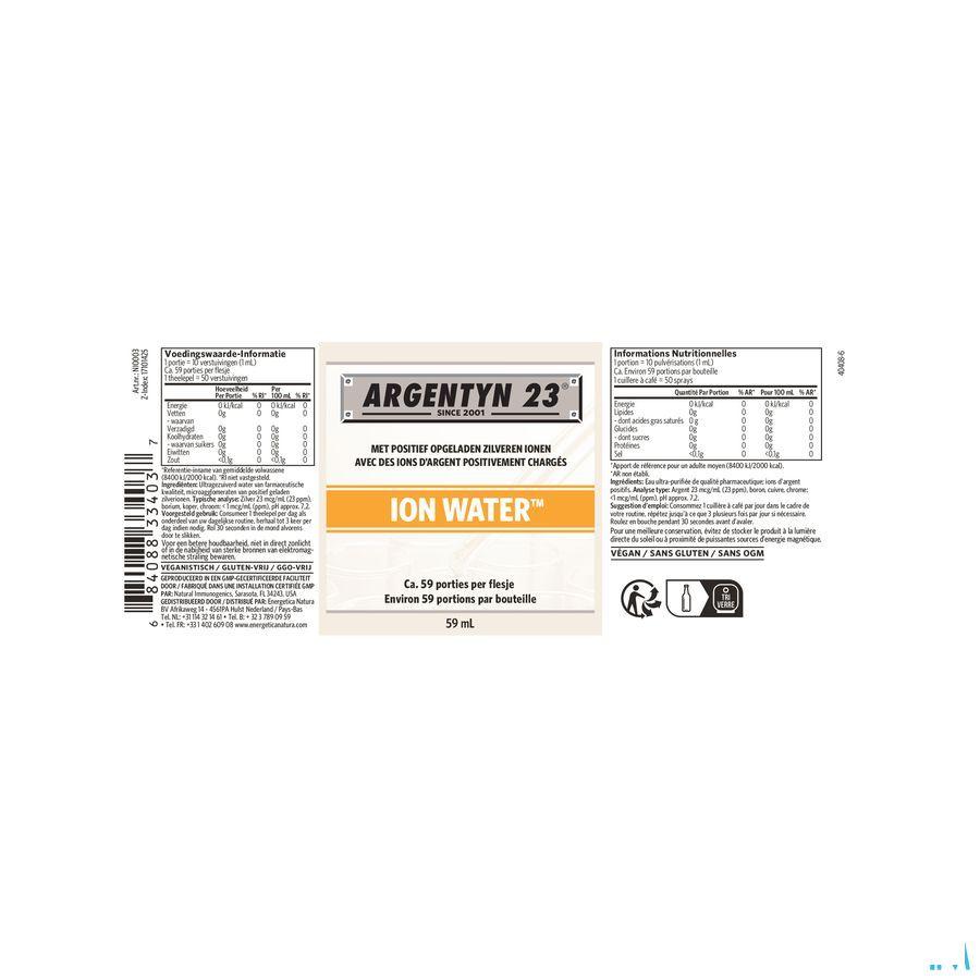 Argentyn 23 Ion Water Vertical Spray 59ml